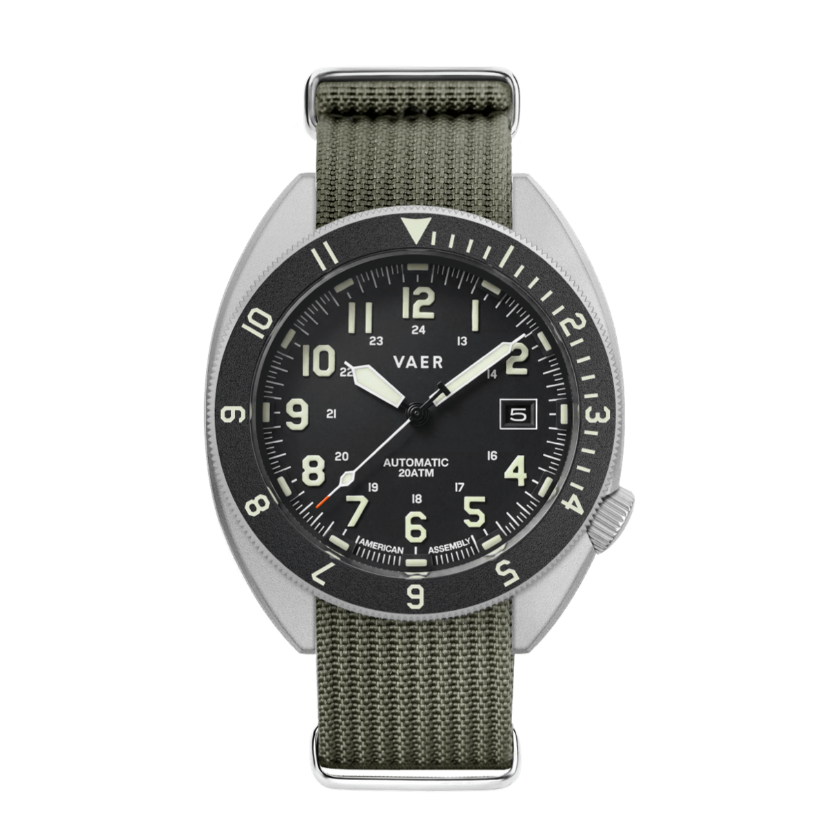 VAER | A4 Tactical Field Automatic: 20ATM, Sapphire Glass, USA
