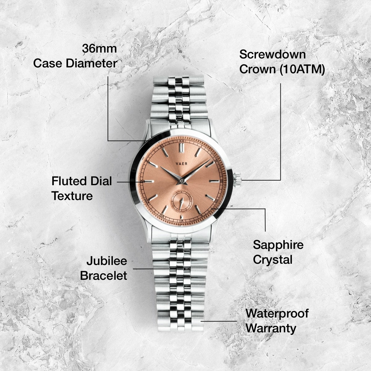 C1 Ceremony Salmon - 36mm Quartz