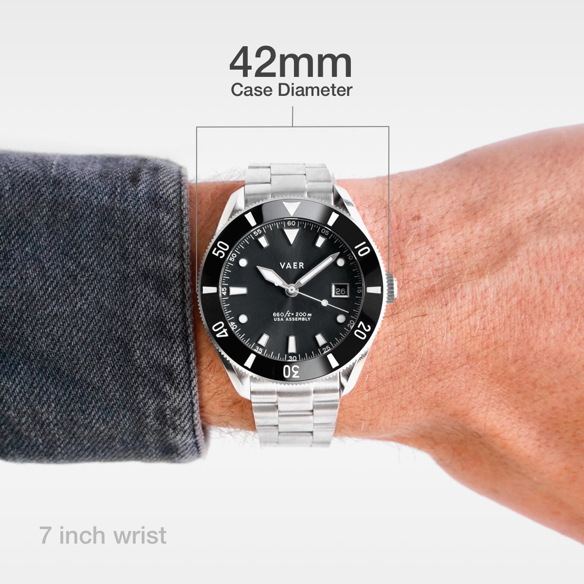 D4 Meridian - Black USA Solar 42mm
