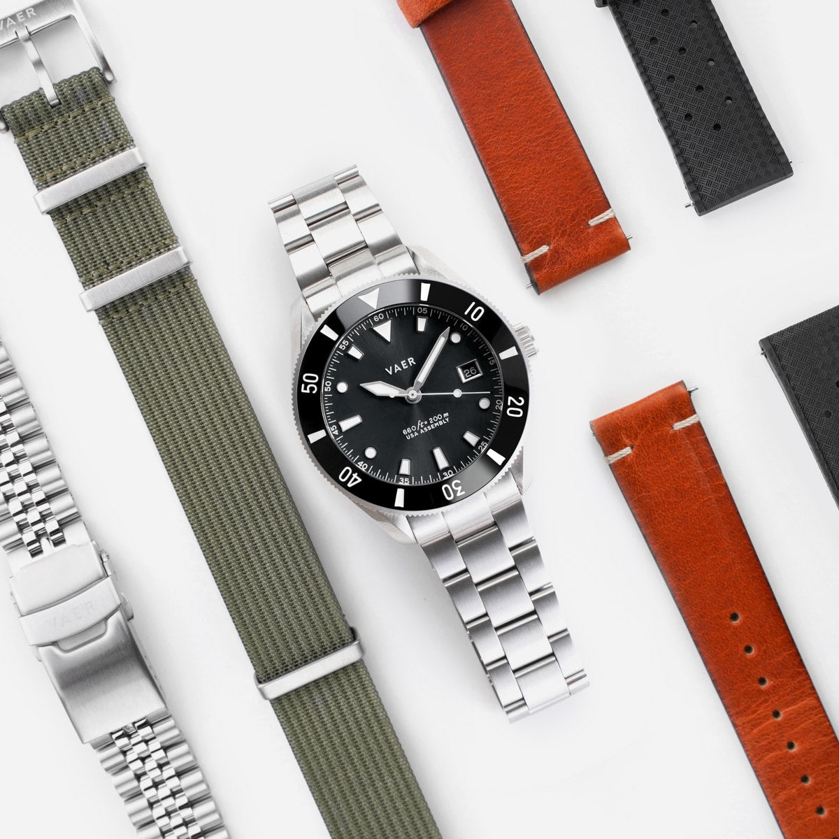 D4 Meridian - Black USA Solar 42mm