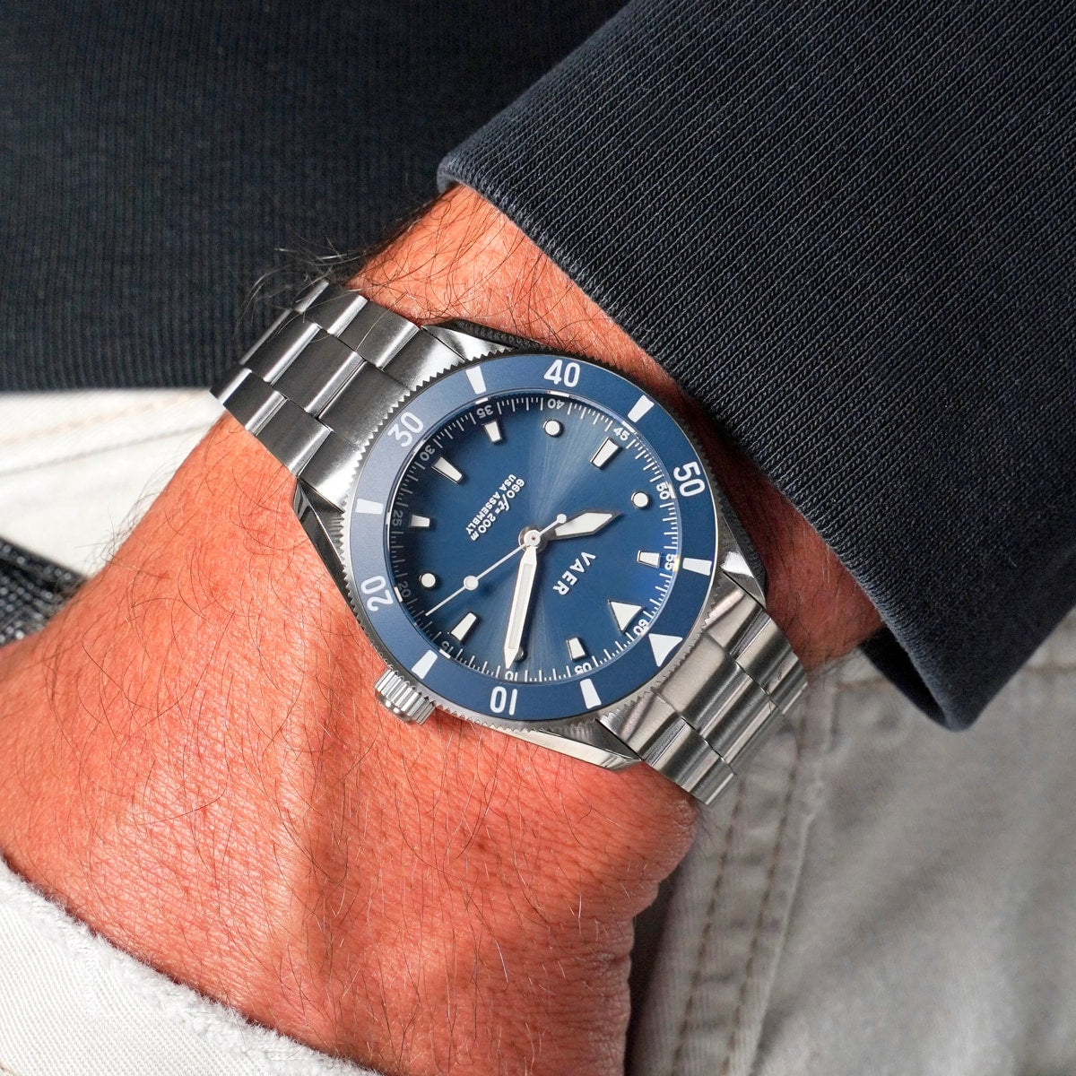 D4 Meridian Navy Matte Solar - 39mm USA