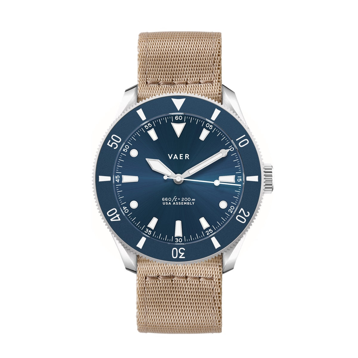 D4 Meridian Navy Matte Solar - 39mm USA