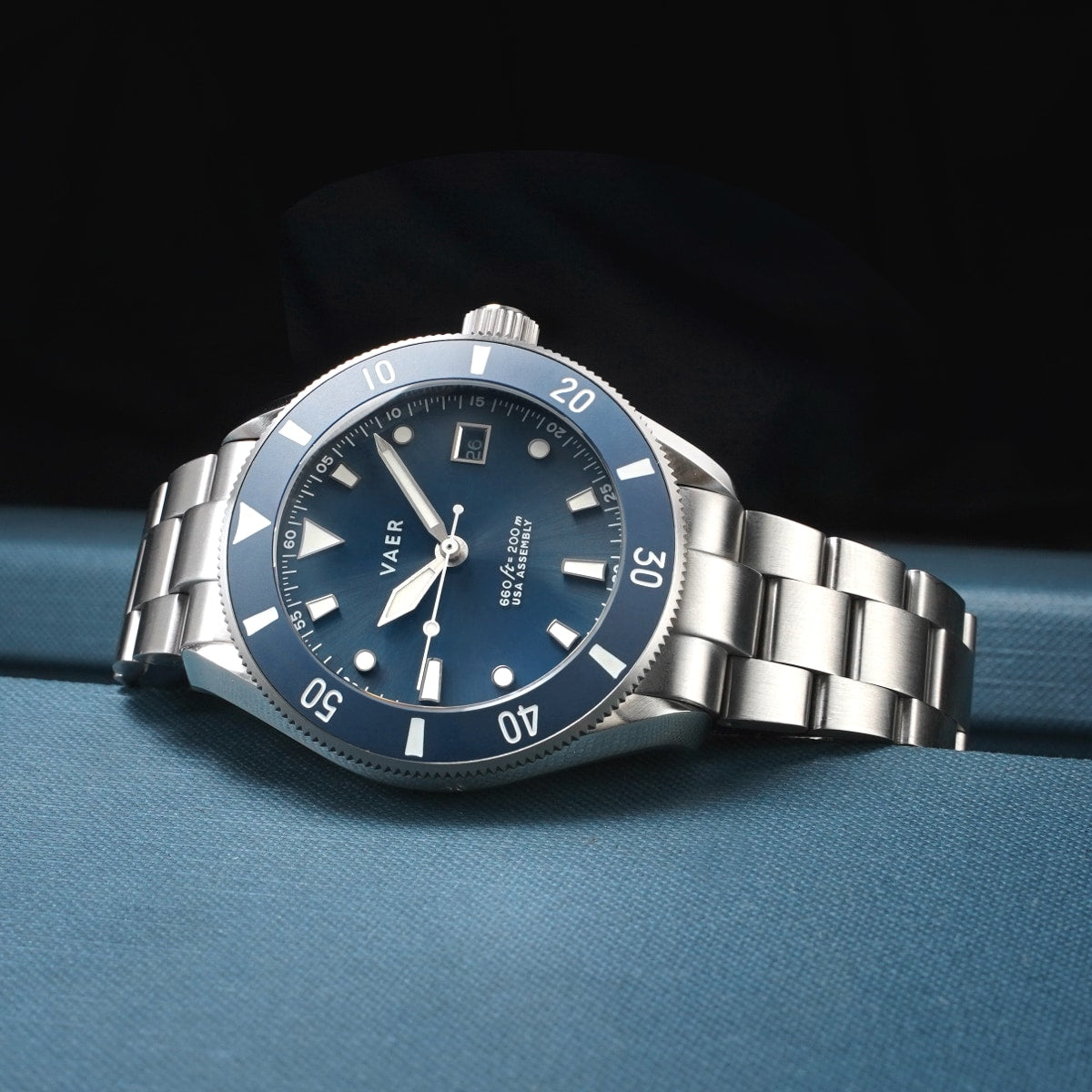 D4 Meridian Navy - Matte USA Solar 42mm