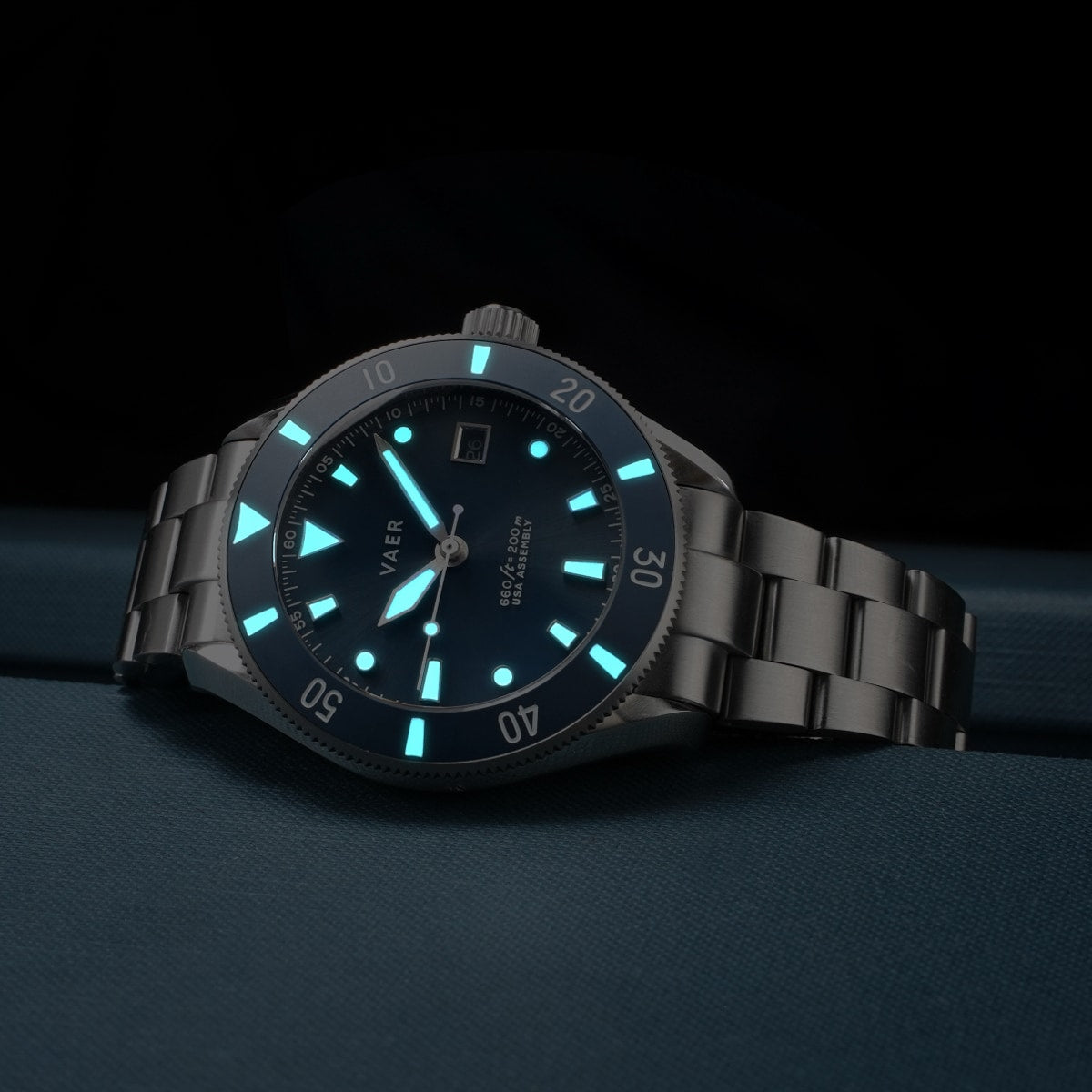 D4 Meridian Navy - Matte USA Solar 42mm