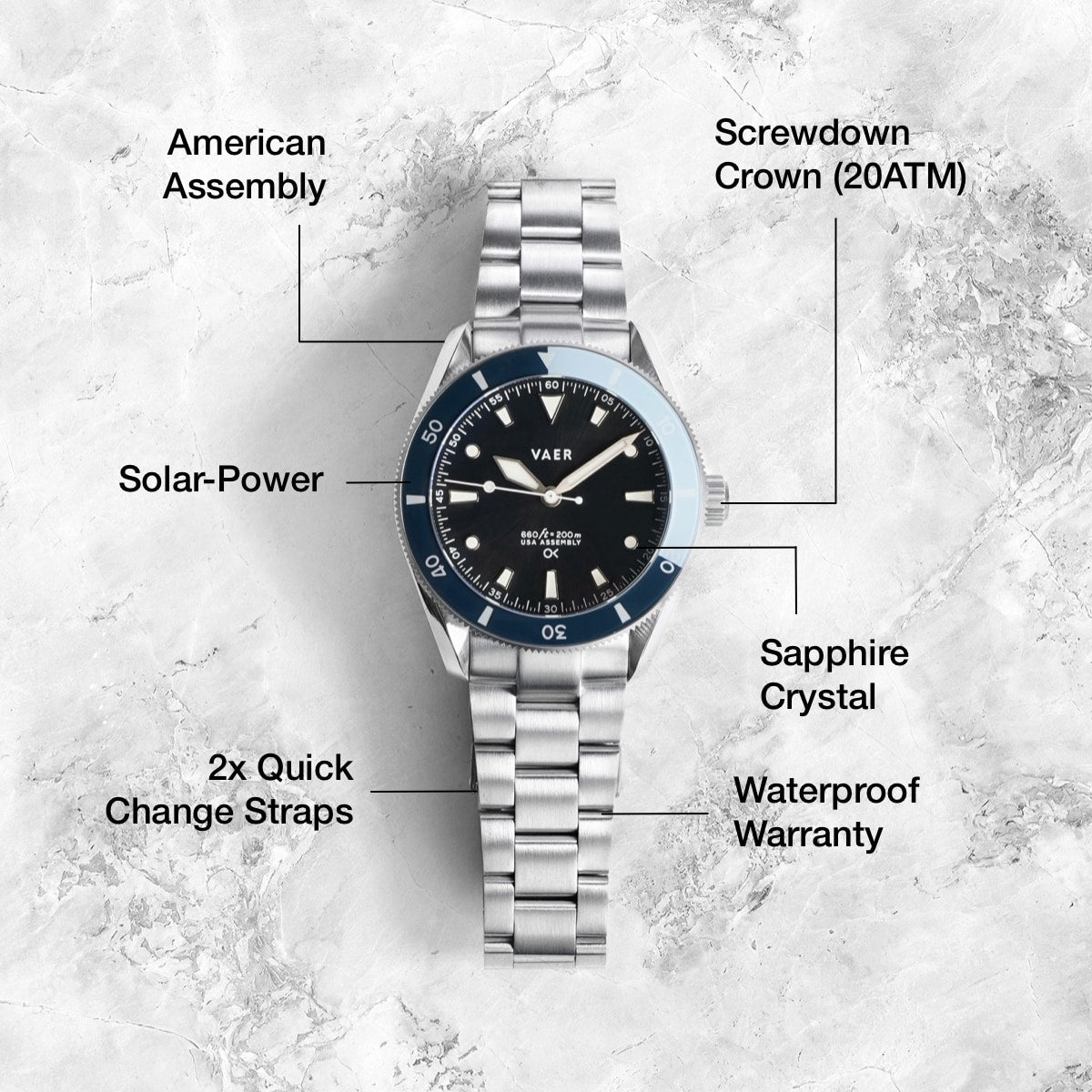 D4 Outerknown USA Solar Diver - Marine