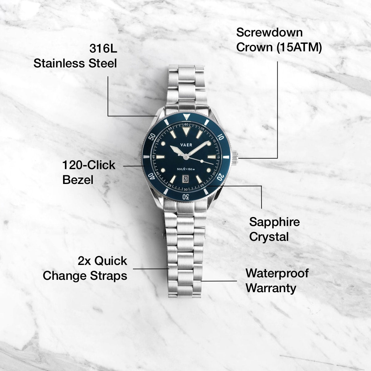 DS2 Meridian Navy - Quartz 42mm