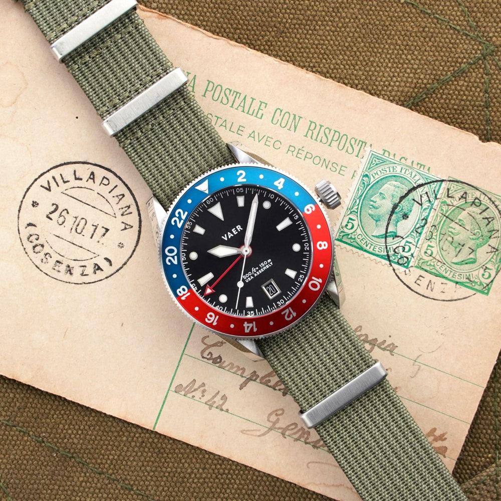 G2 Meridian Navy/Red - 39mm USA GMT