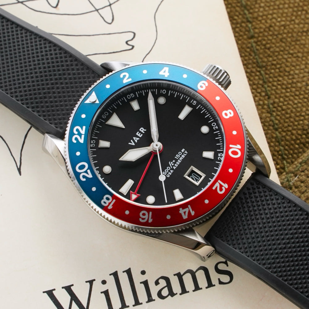 G2 Meridian Navy/Red - 39mm USA GMT
