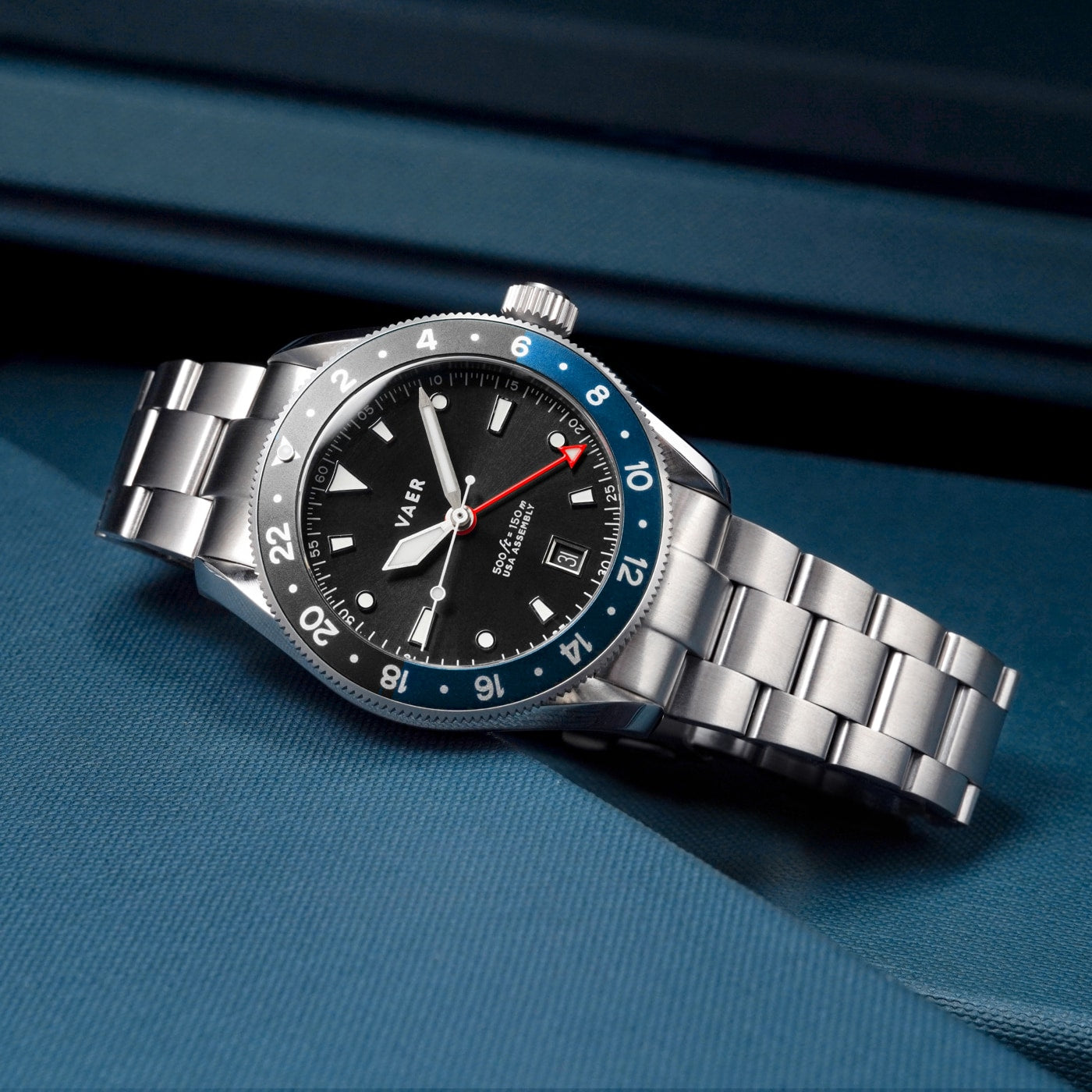 G2 Meridian Navy/Black - 39mm USA GMT