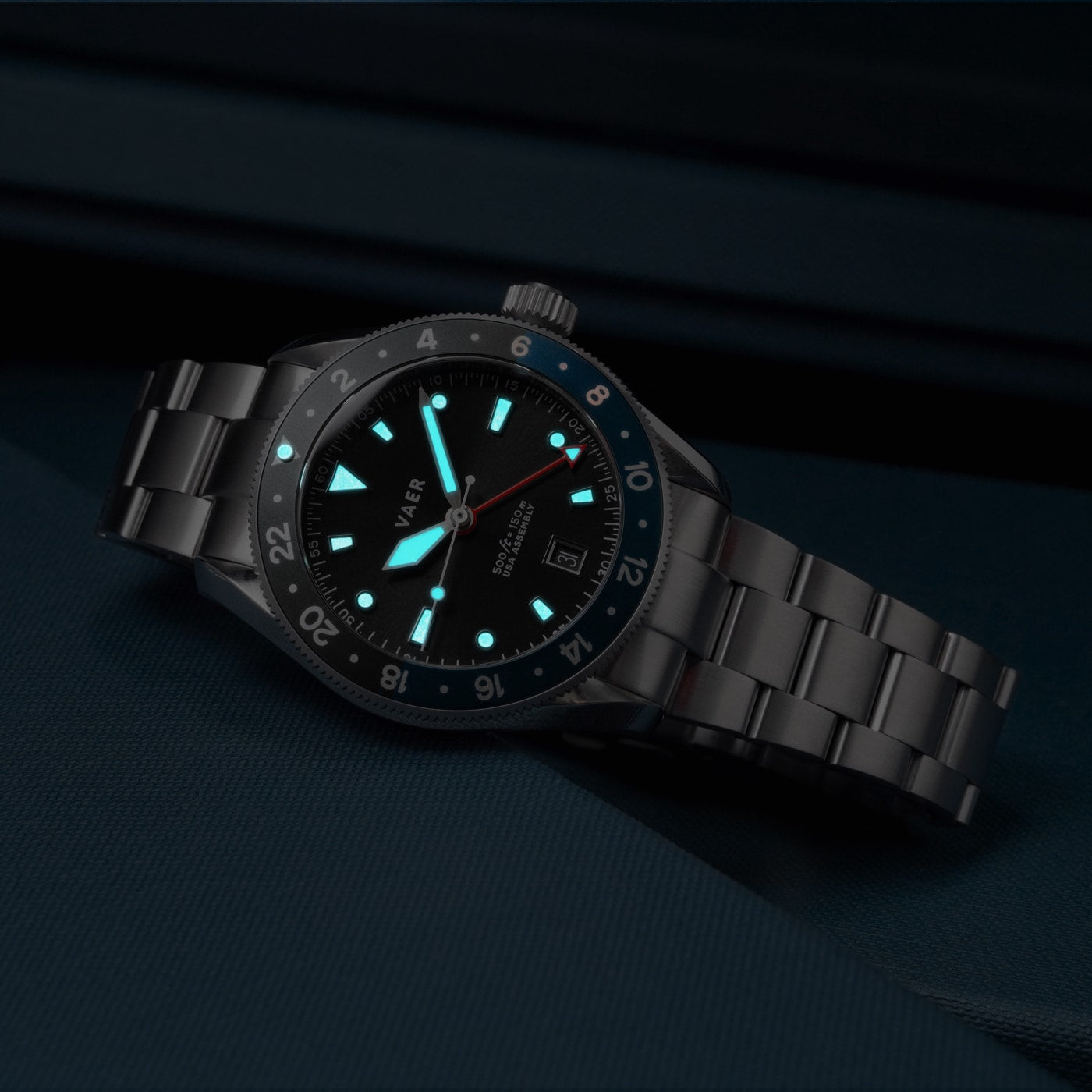 G2 Meridian Navy/Black - 39mm USA GMT