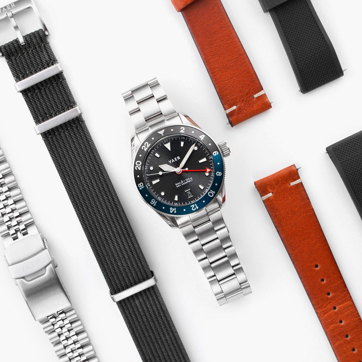 G2 Meridian Navy/Black - 39mm USA GMT