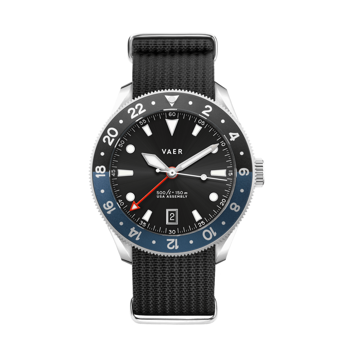G2 Meridian Navy/Black - 39mm USA GMT