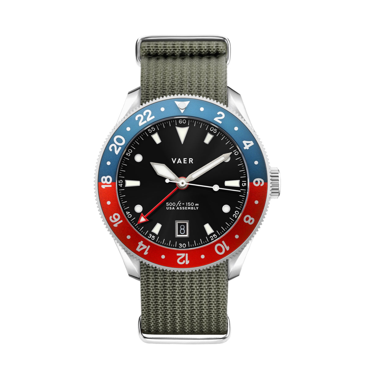 G2 Meridian Navy/Red - 39mm USA GMT
