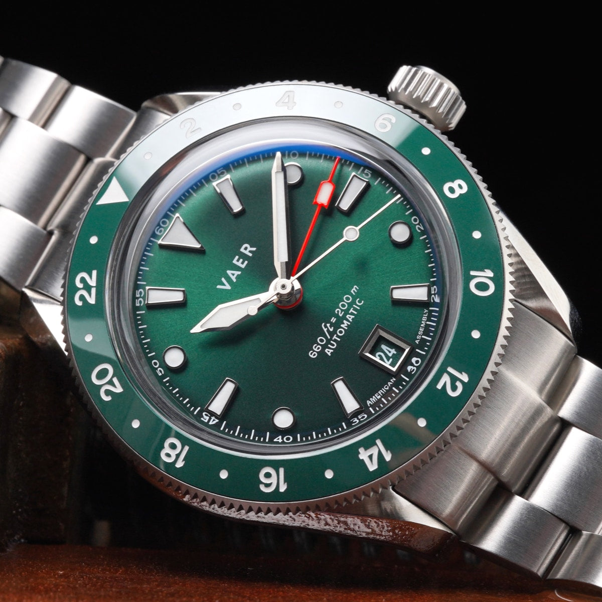 G5 Meridian Green - 39mm USA GMT