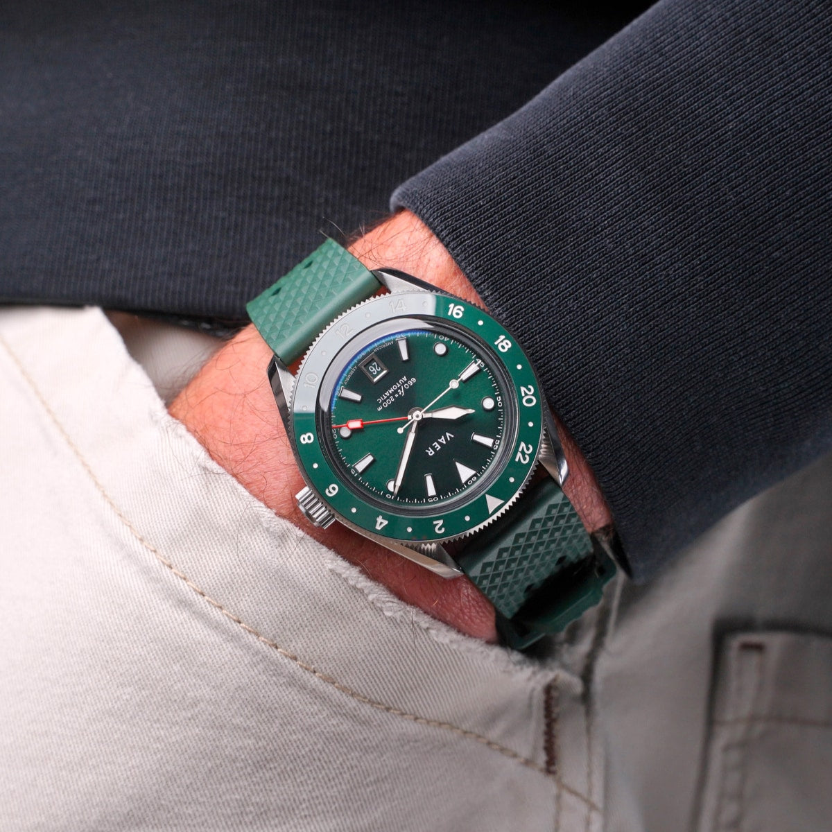 G5 Meridian Green - 39mm USA GMT