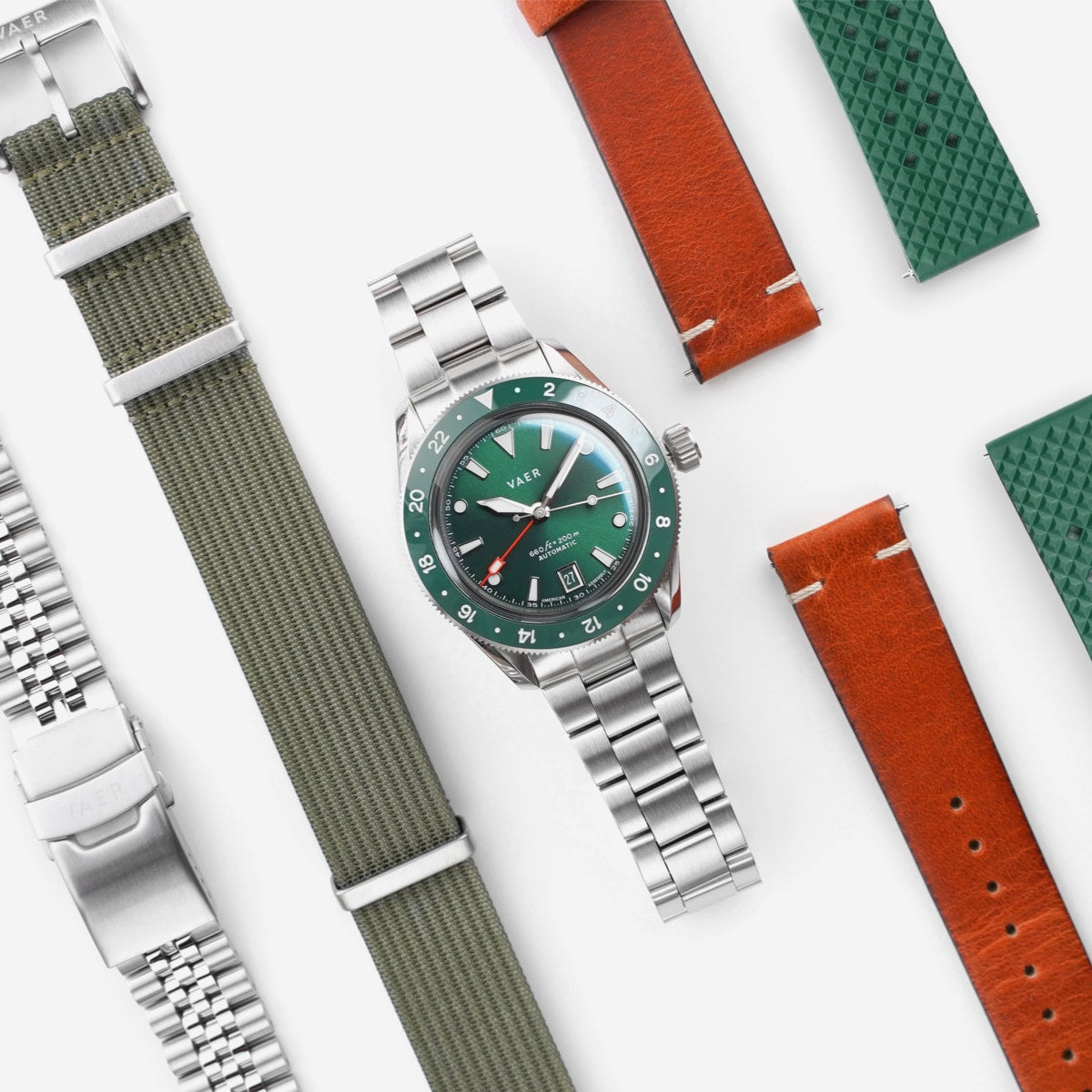 G5 Meridian Green GMT - 39mm USA