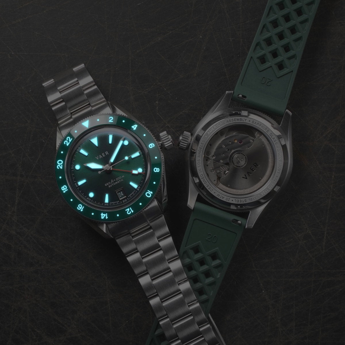 G5 Meridian Green GMT - 39mm USA
