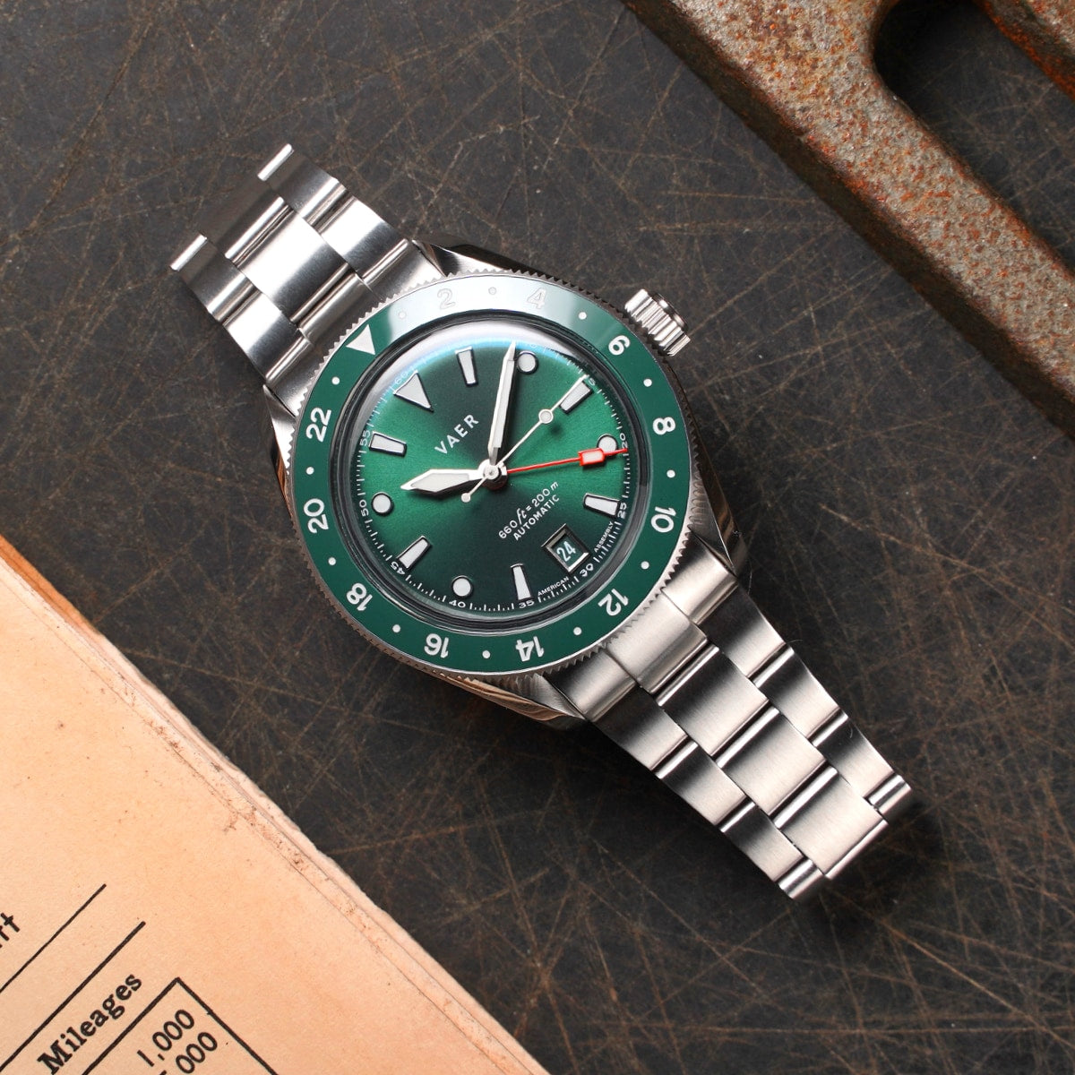 G5 Meridian Green - 39mm USA GMT