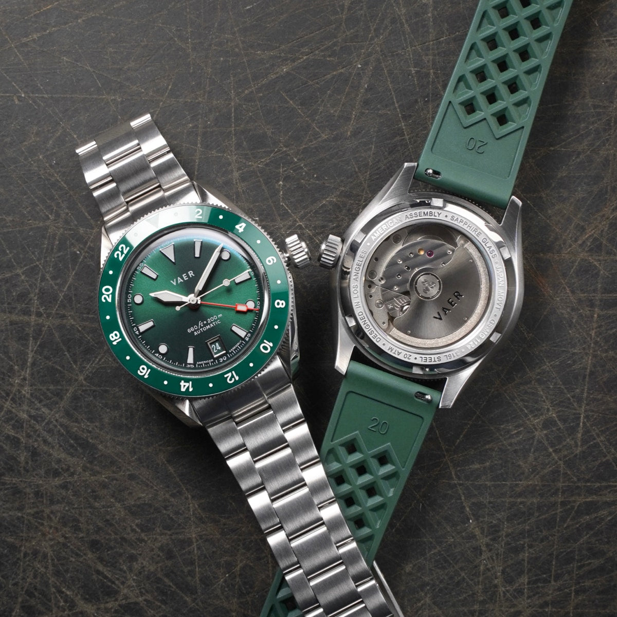 G5 Meridian Green GMT - 39mm USA