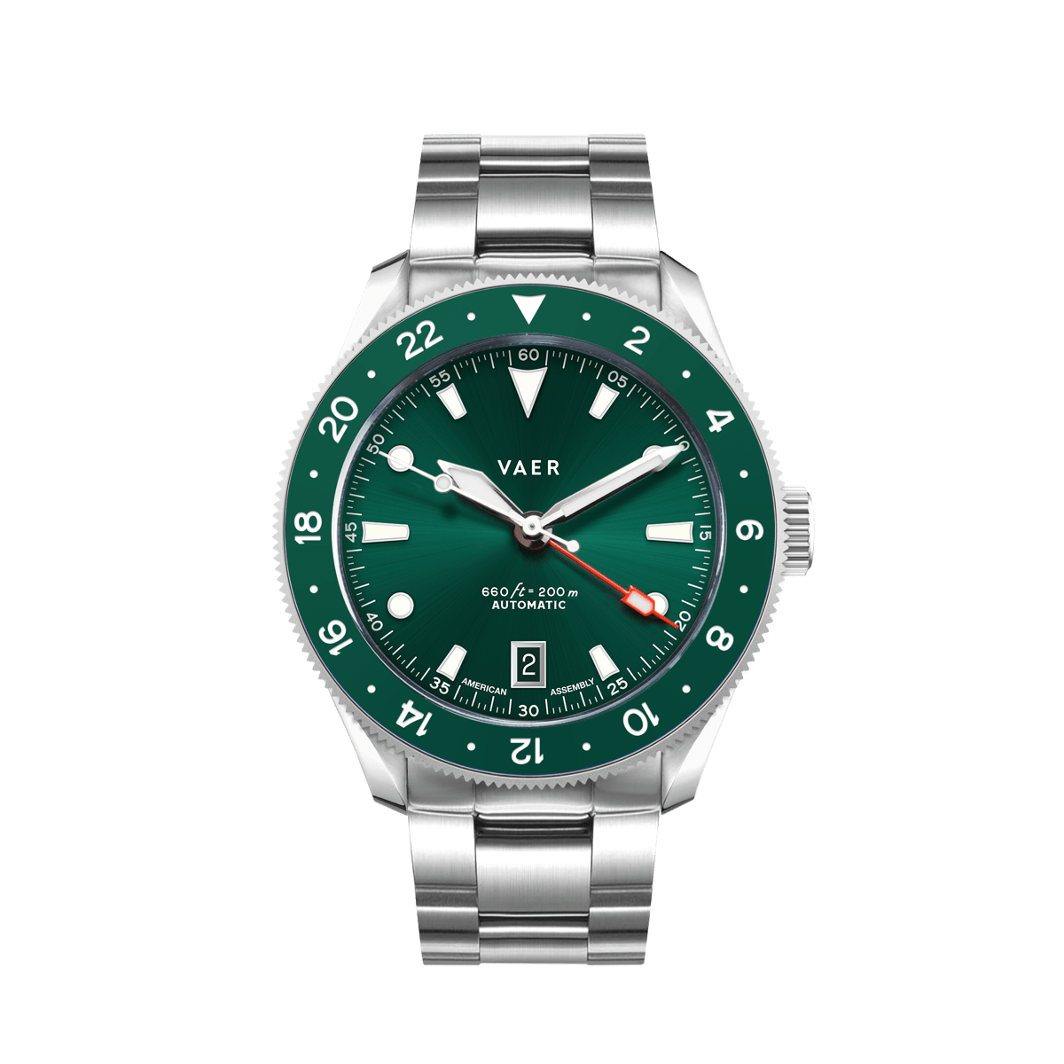 VAER G5 Meridian True GMT: 20ATM, Sapphire Glass, USA assembled