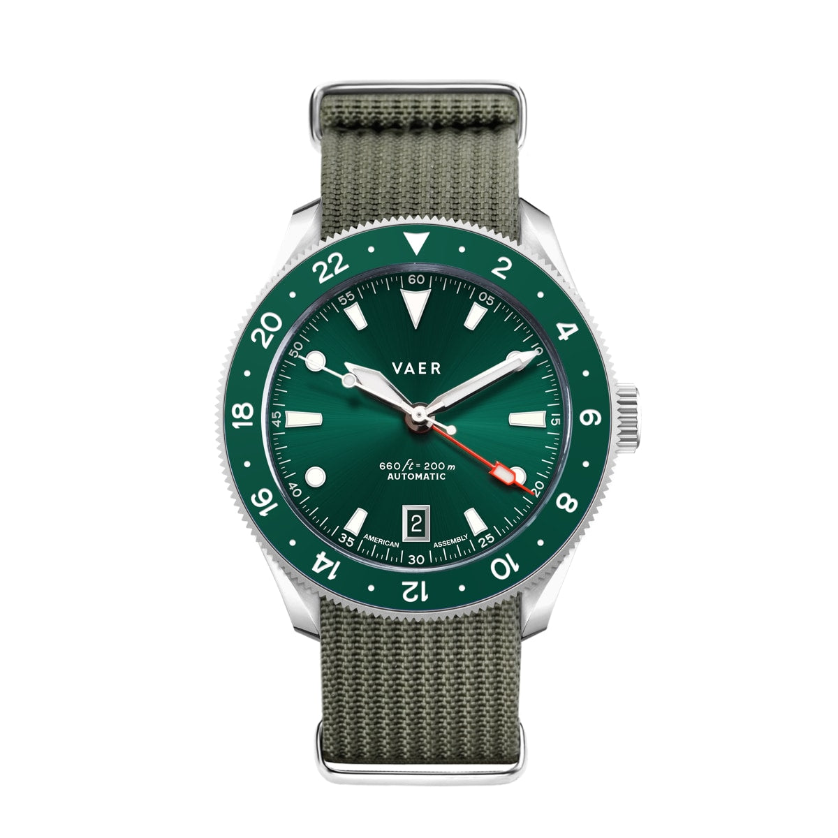 G5 Meridian Green GMT - 39mm USA