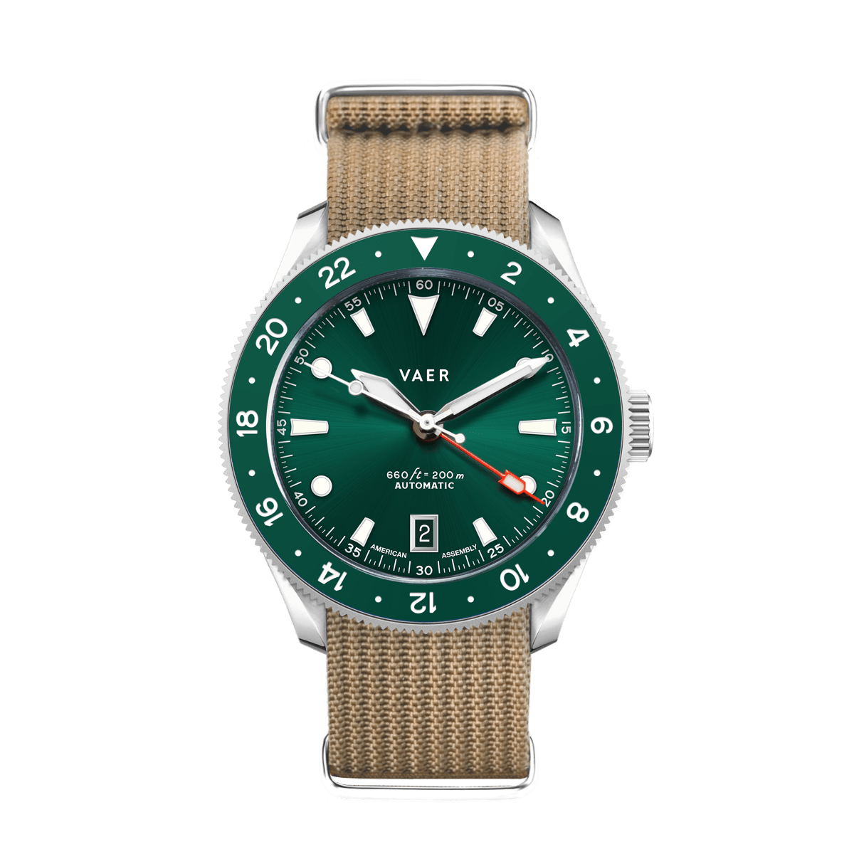 G5 Meridian Green - 39mm USA GMT