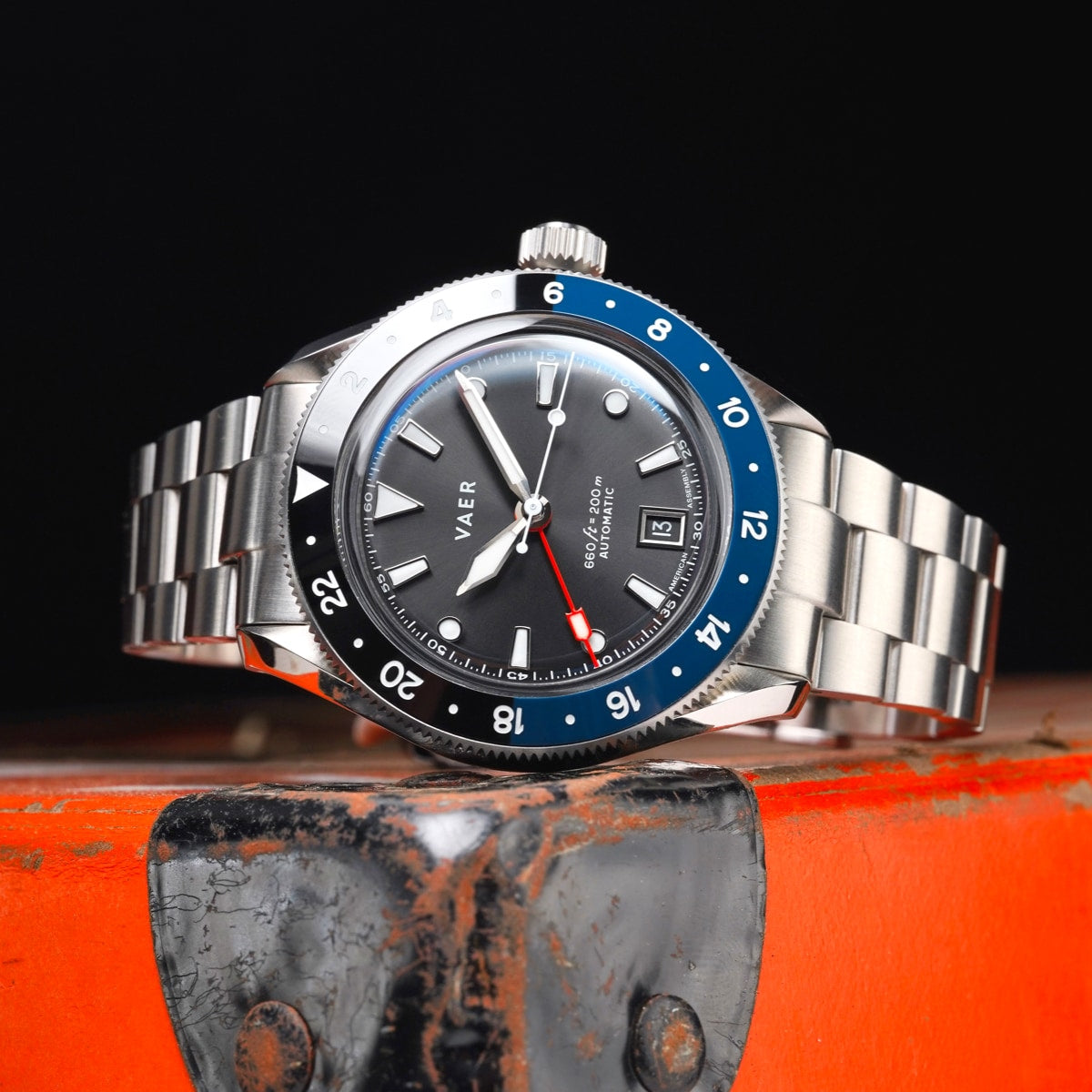 G5 Meridian Navy/Black - 39mm USA GMT