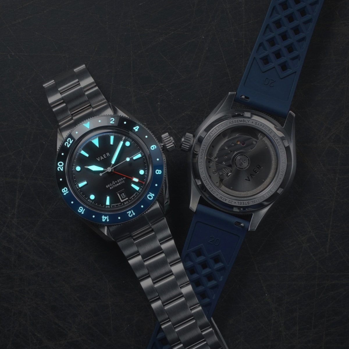 G5 Meridian Navy/Black - 39mm USA GMT
