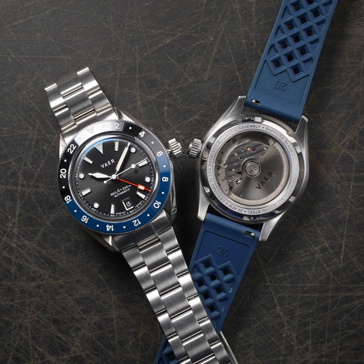 G5 Meridian Navy/Black - 39mm USA GMT