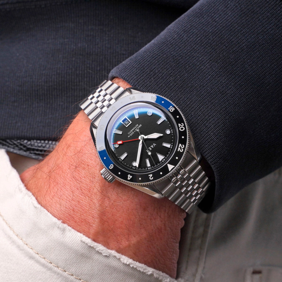 G5 Meridian Navy/Black - 39mm USA GMT