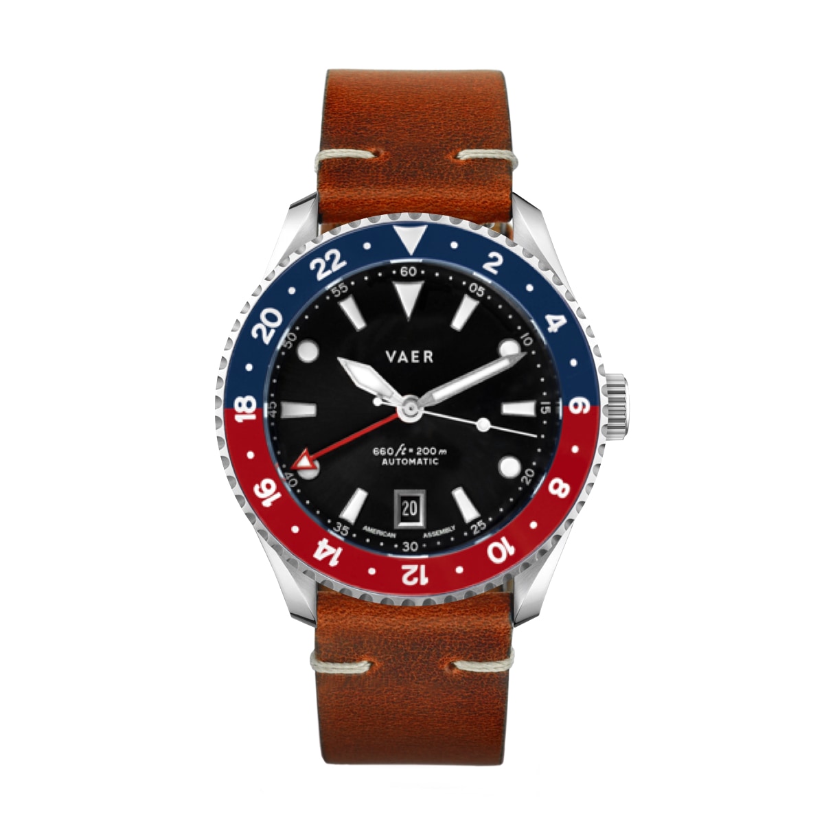 G5 Meridian Navy/Red - 39mm USA GMT