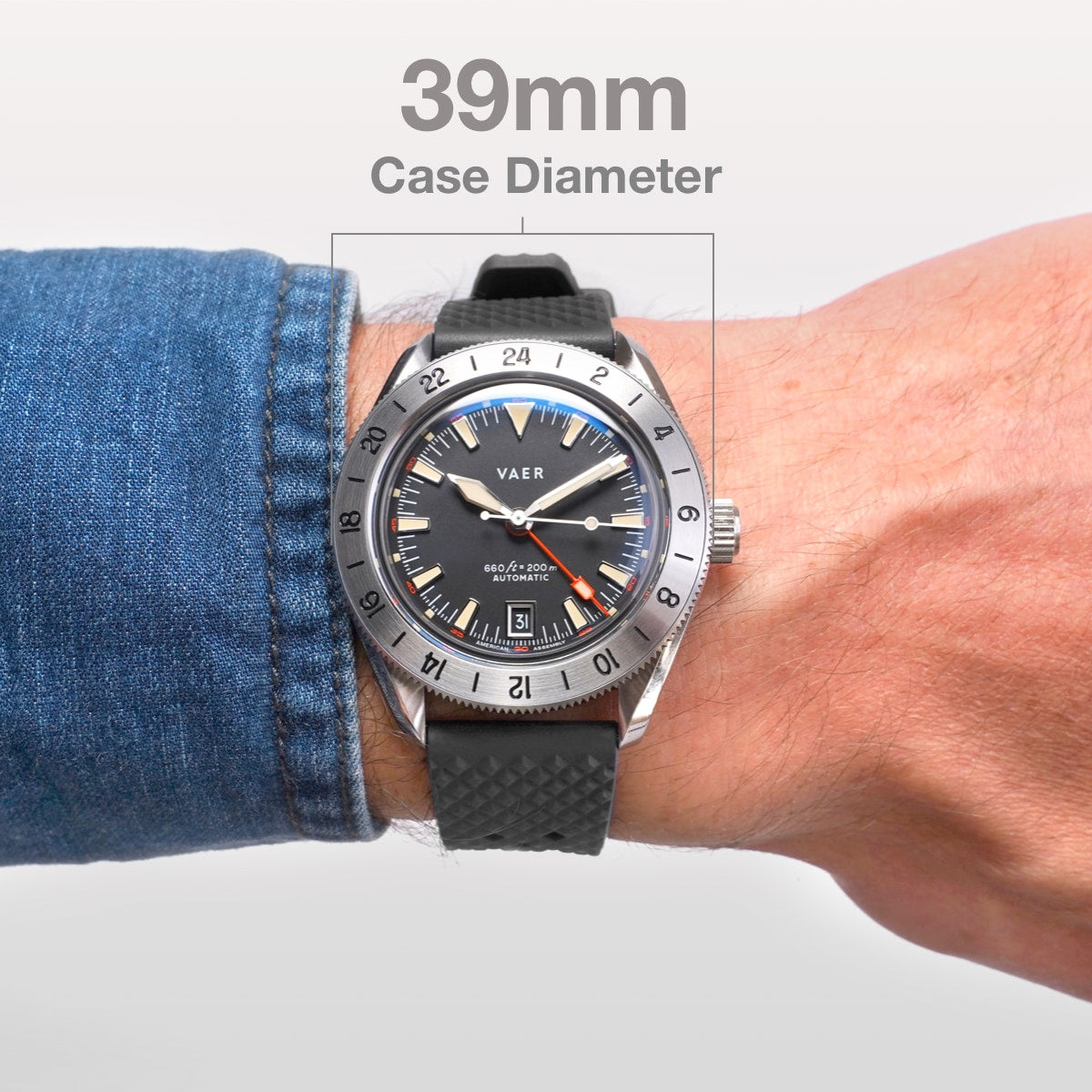 G5 Pacific Steel - 39mm USA GMT