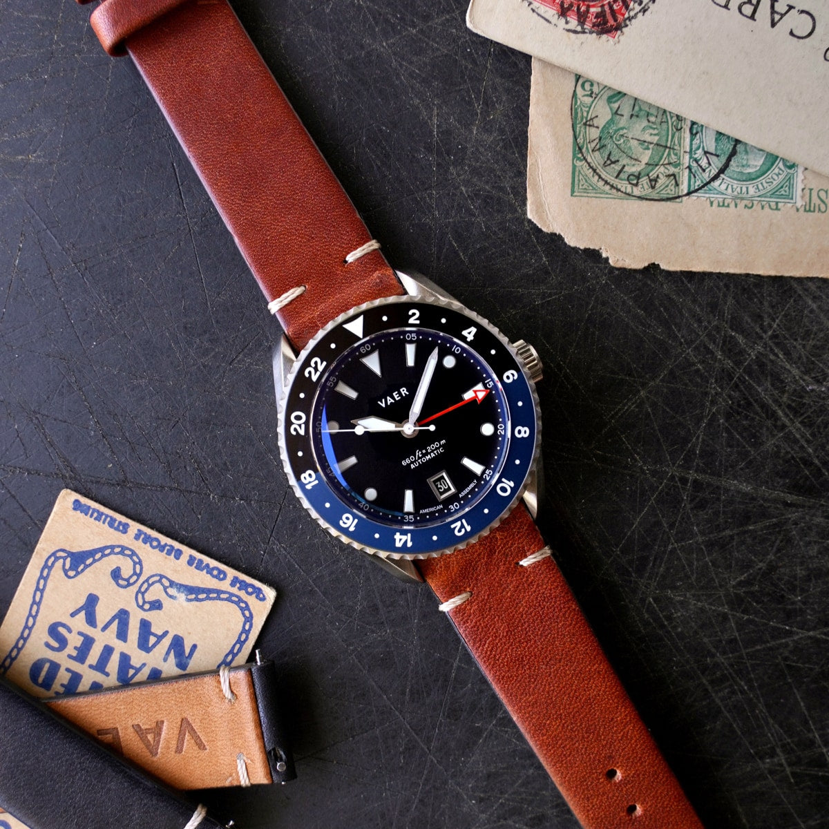 Lined Horween Leather Strap