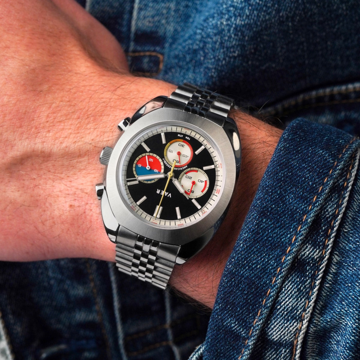 R1 USA Racing Chronograph - Panda 42mm