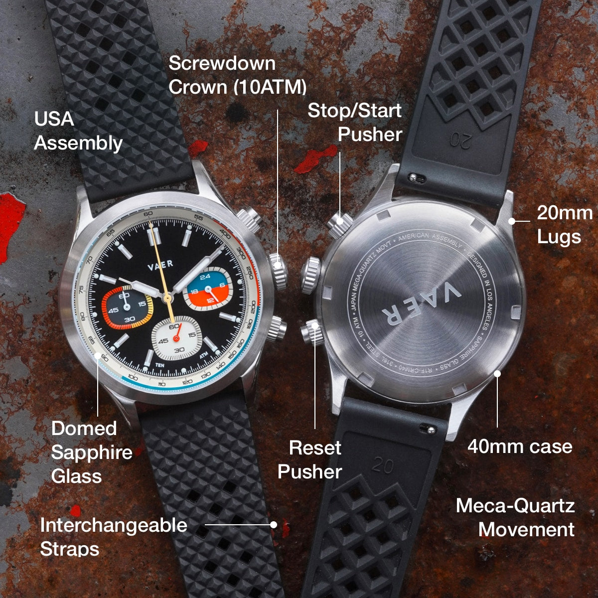 RS1 Rally Chronograph - Panda 40mm