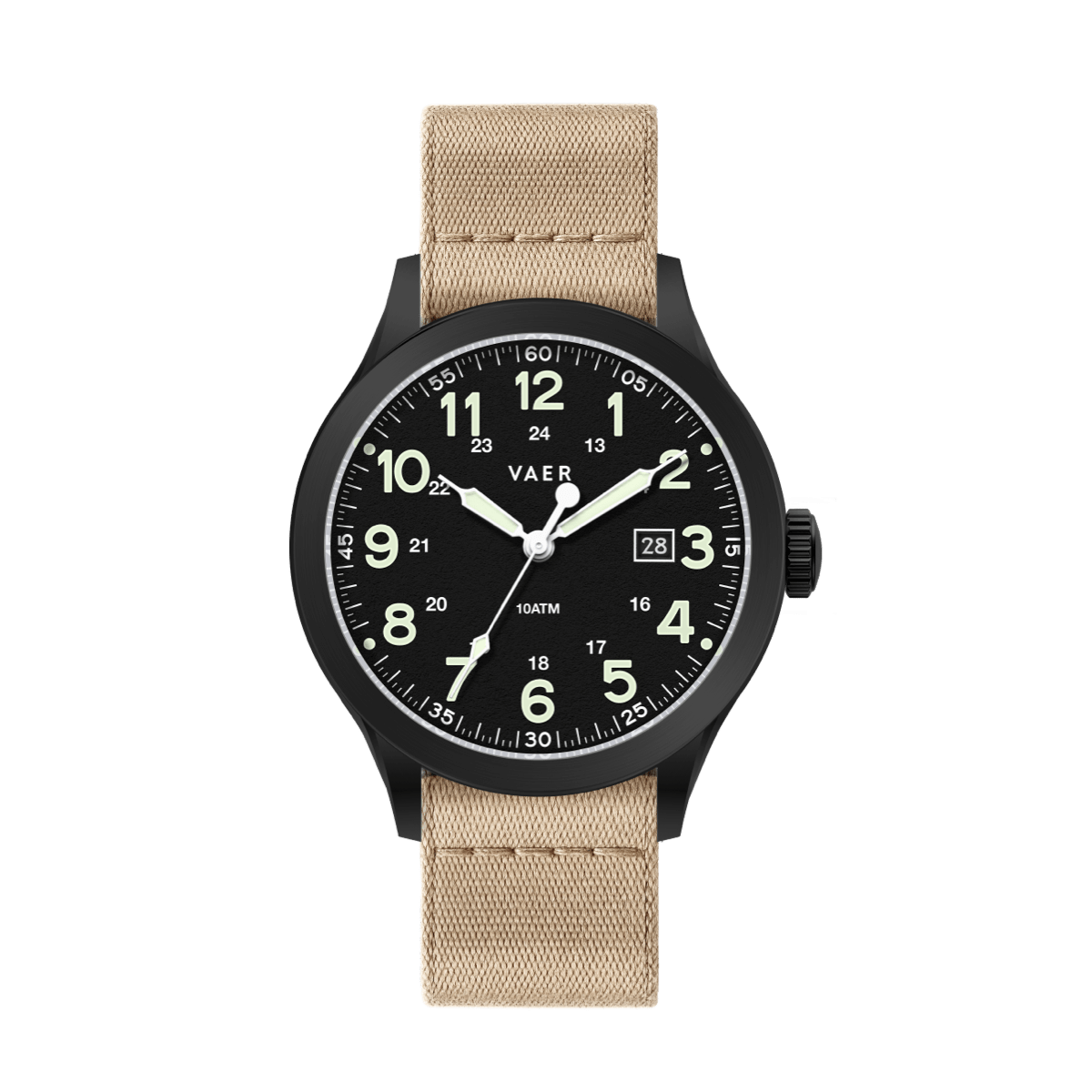 VAER | S5 Field: 10ATM, Sapphire Glass, 2x Straps