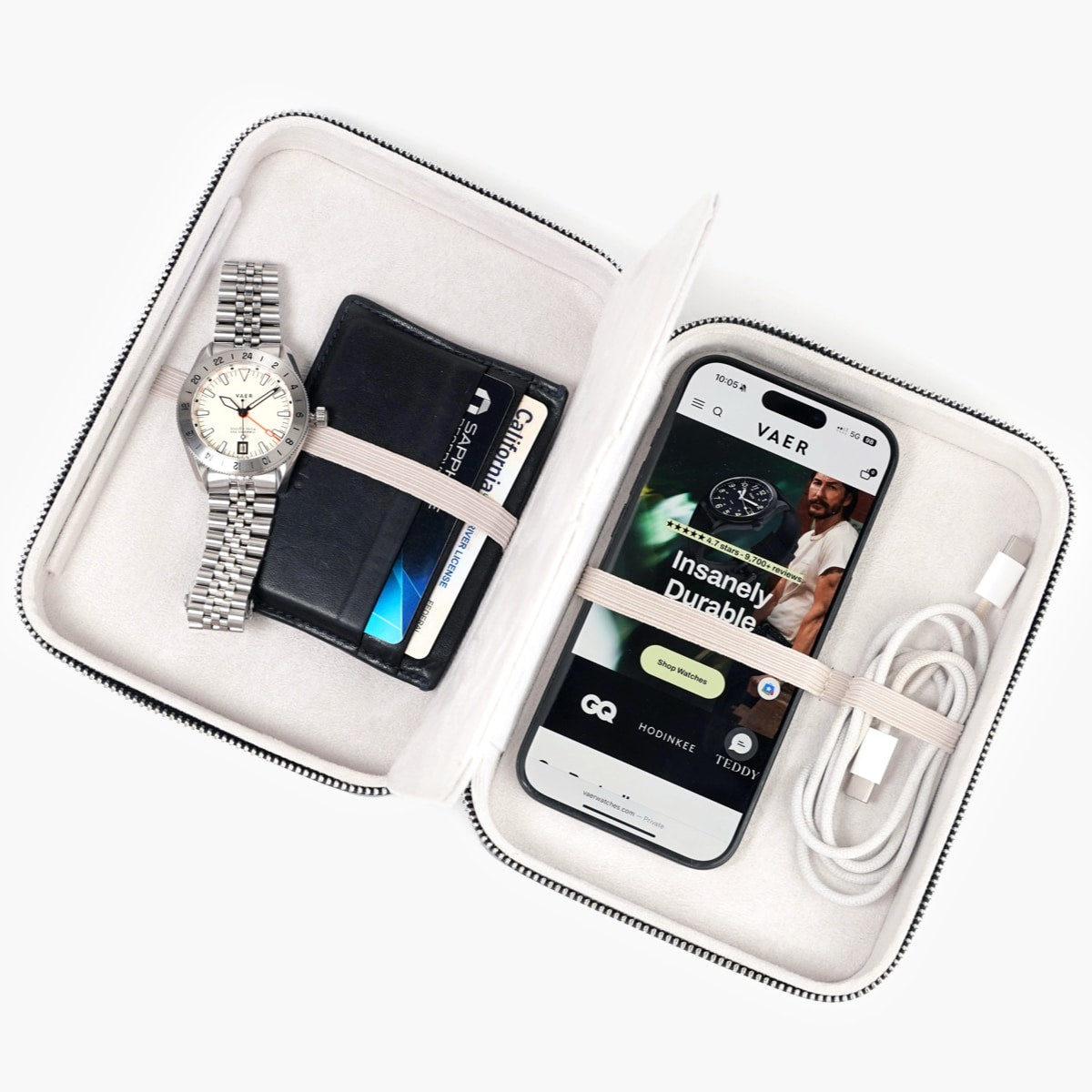 Vaer Leather Zipper Case