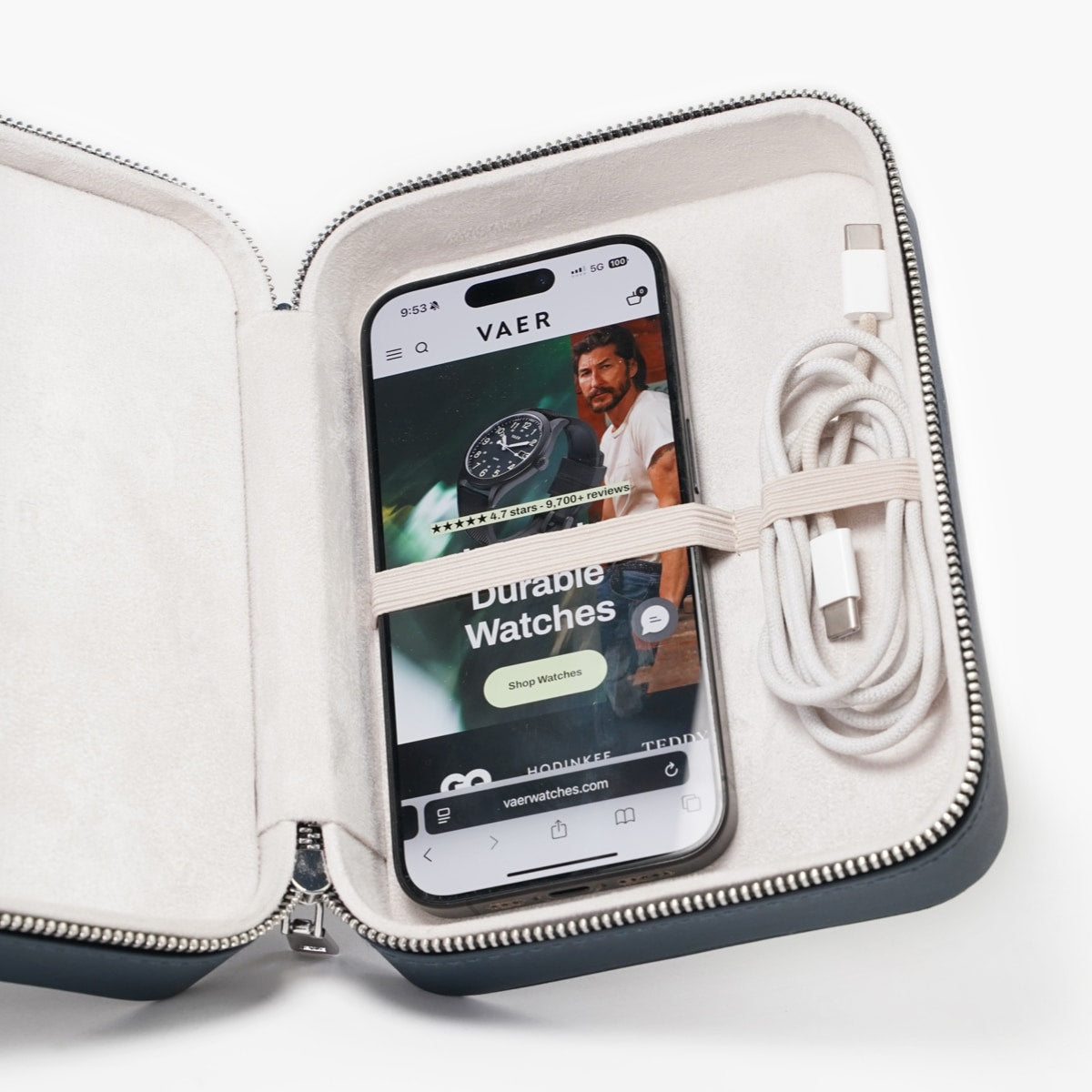 Vaer Leather Zipper Case
