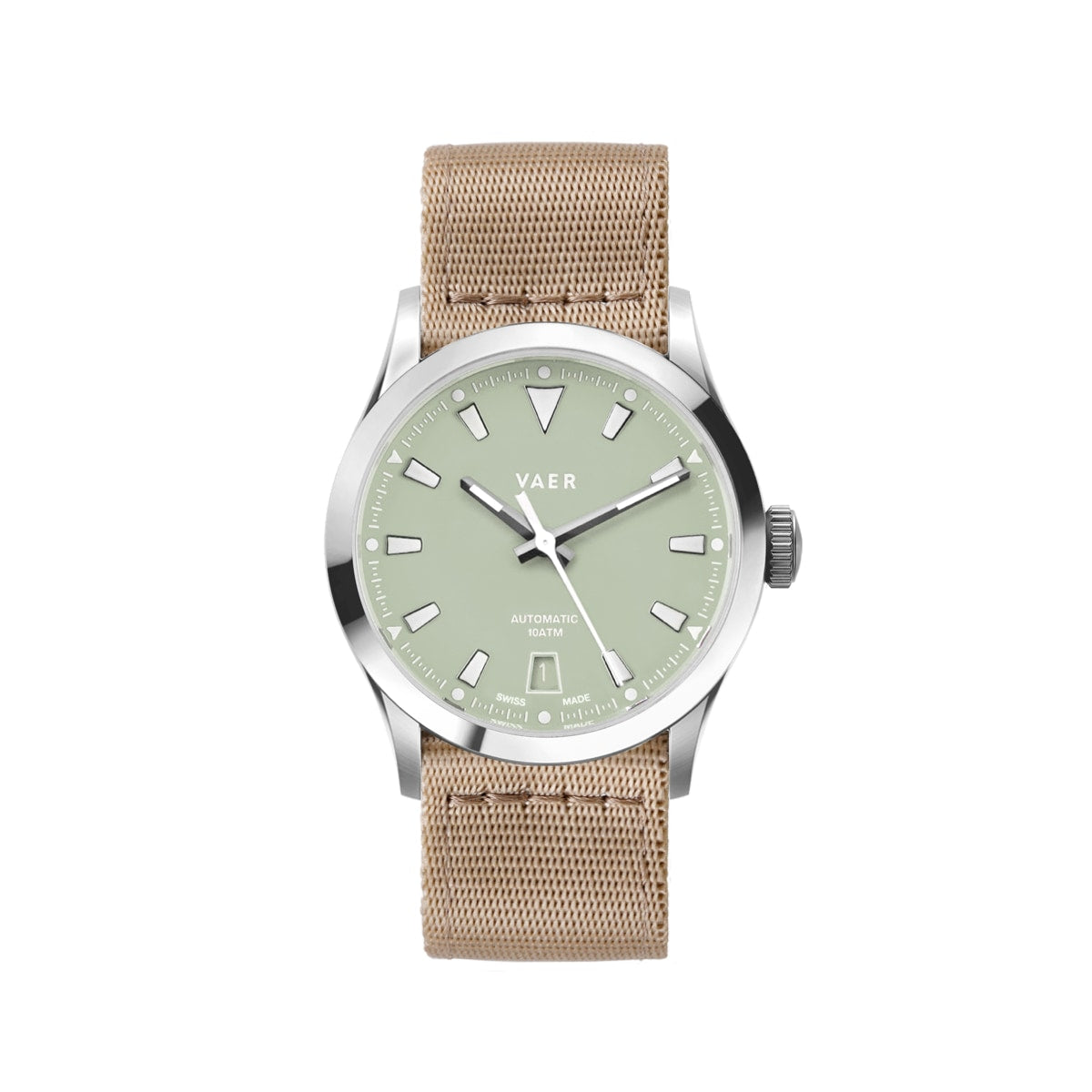 A7 Atlas Olive - Swiss Made Auto 36mm