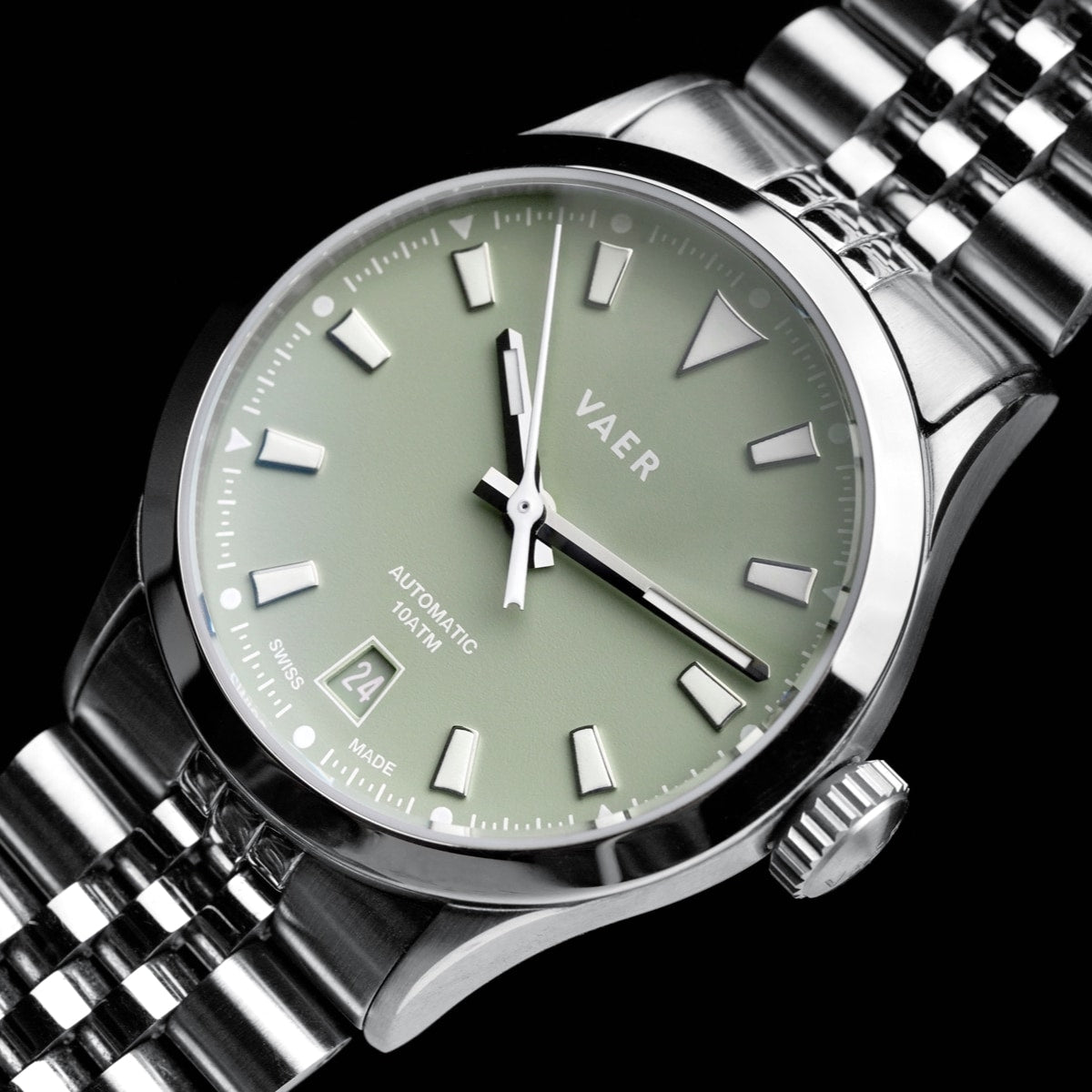 A7 Atlas Olive - Swiss Made Auto 36mm
