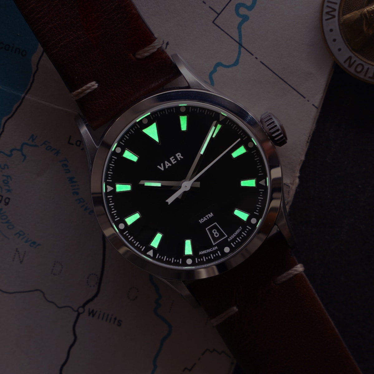 C3 Atlas Black - 36mm USA Quartz