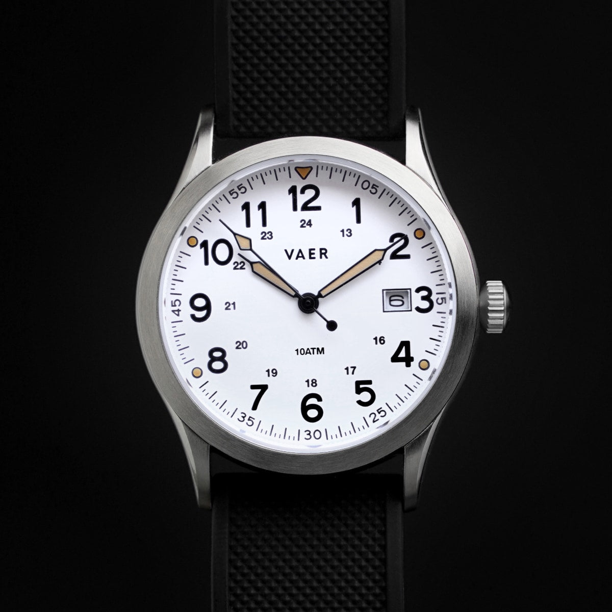 S3 Calendar Field White - 36mm Quartz