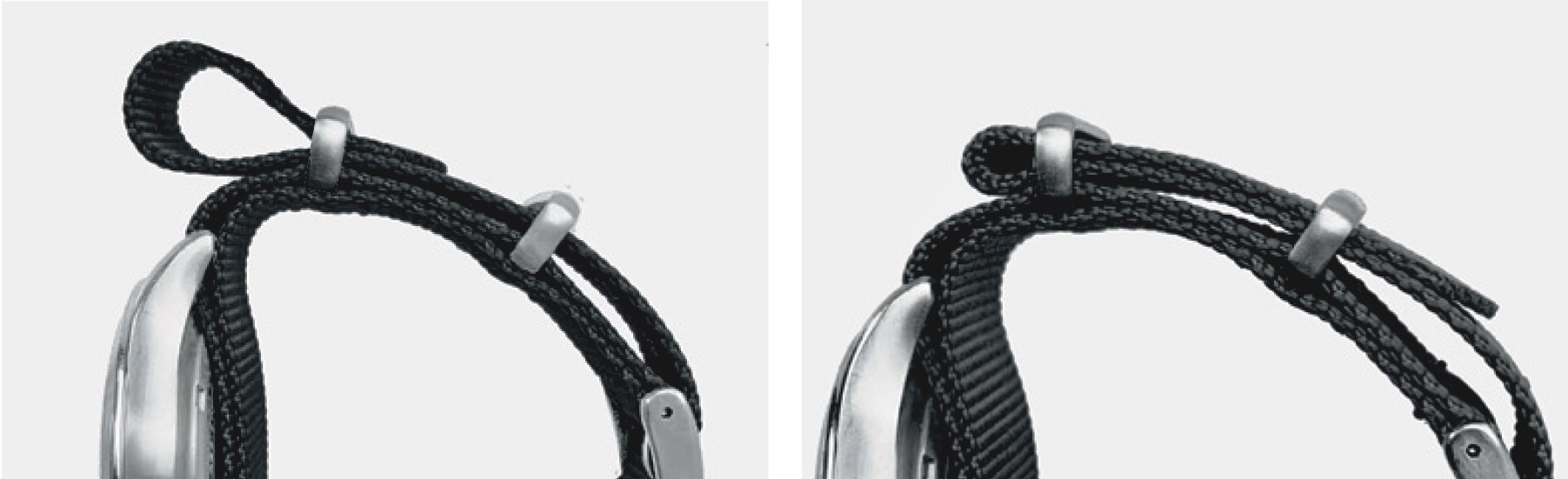 How do you install a single-pass watch strap?