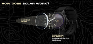 VAER - Mens Solar Field Watches - Free U.S. Shipping - Swim & Surf Ready