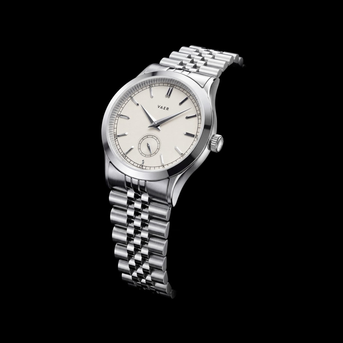 VAER | C1 Ceremony Silver Quartz: 10ATM, Sapphire Glass, 2x Straps