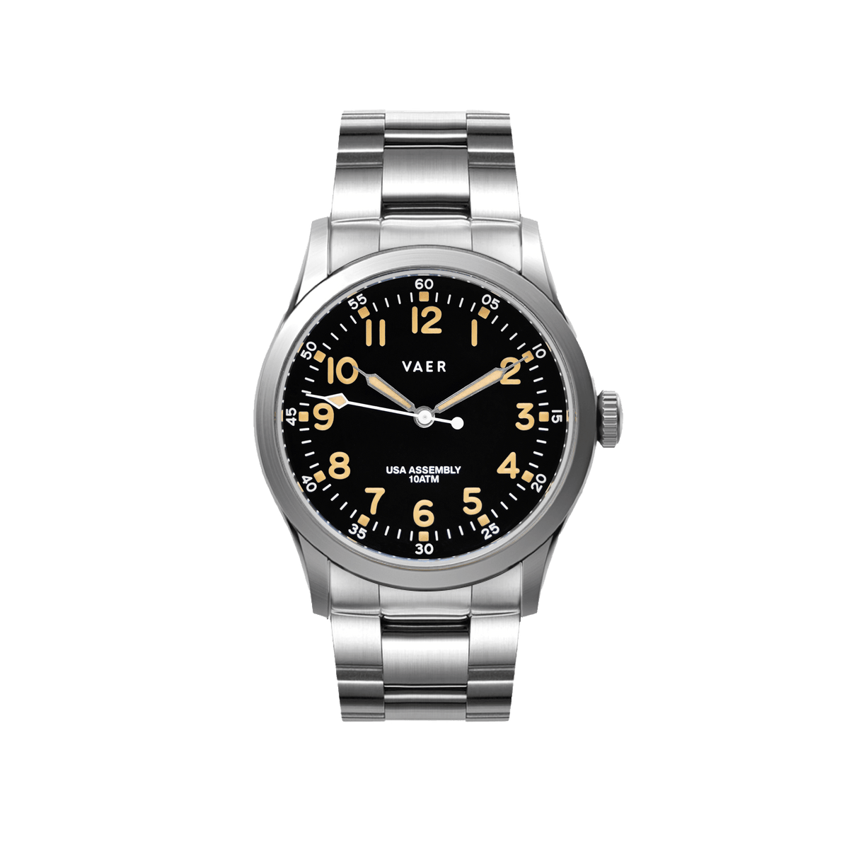 VAER C3 腕時計 ステンレススチール VAER | C3 Korean War Field Watch: 10ATM, Sapphire, USA Assembled