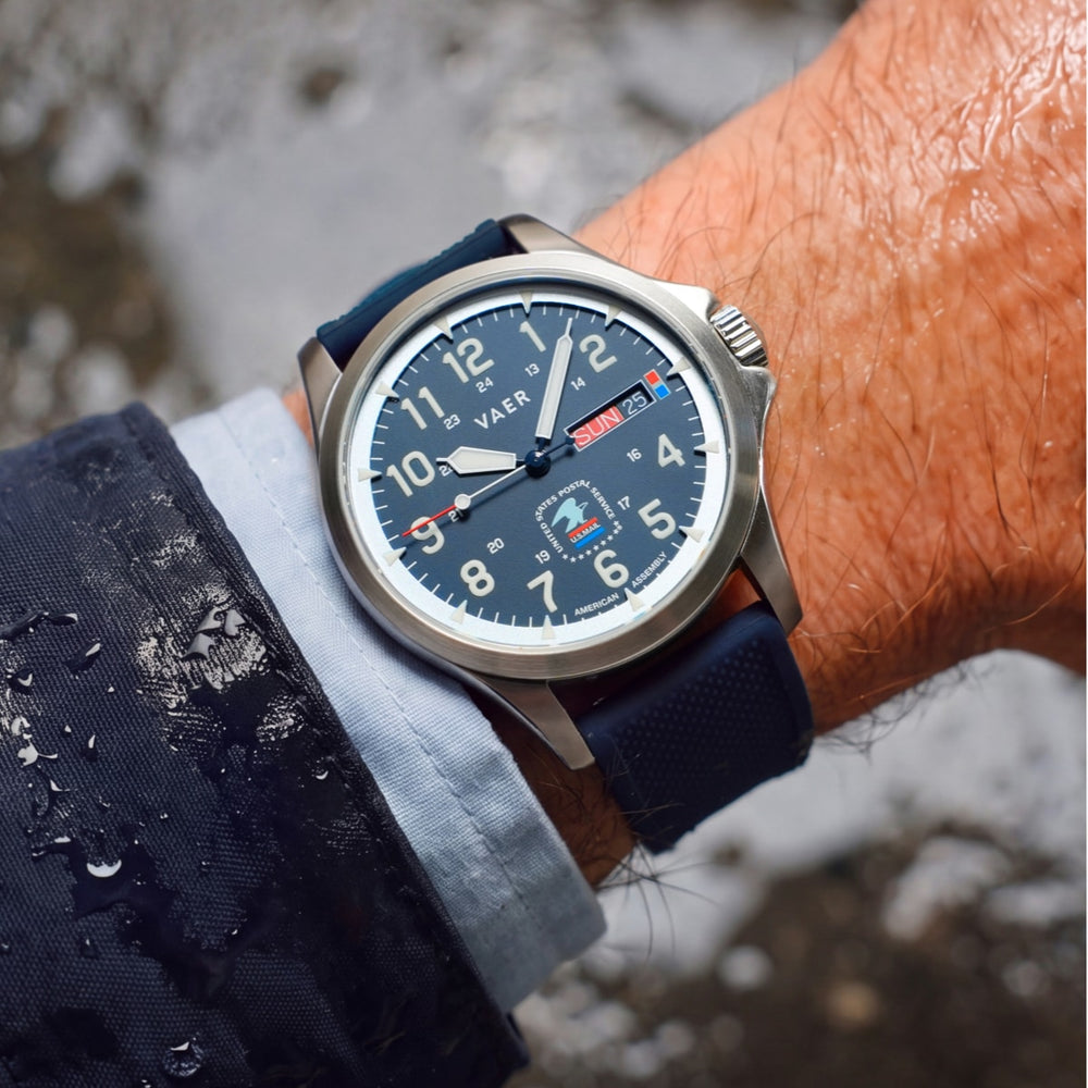 VAER | C5 Postmaster Quartz: 10ATM, Sapphire Glass, USA Assembled