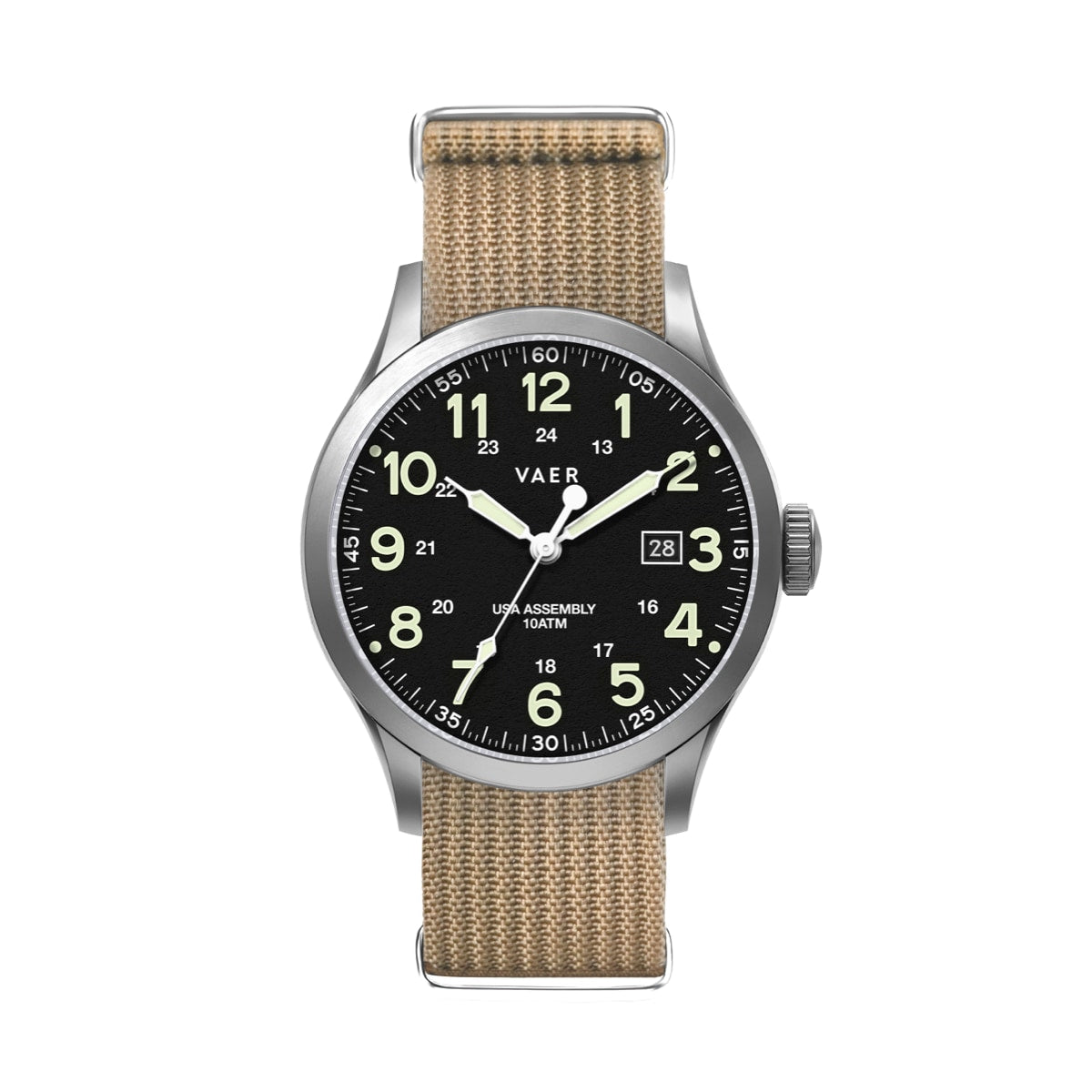 VAER | C5 Recon Field Solar: 10ATM, Sapphire Glass, USA Assembled