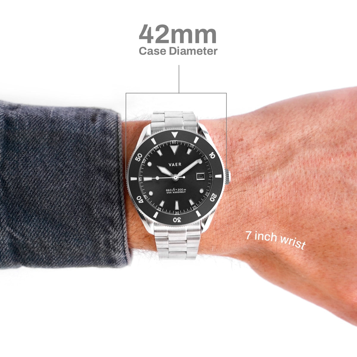 D4 Meridian - Black Matte USA Solar 42mm
