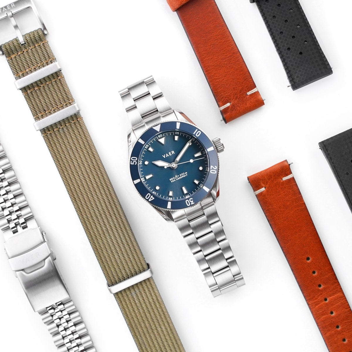 D4 Meridian - Navy Matte USA Solar 39mm